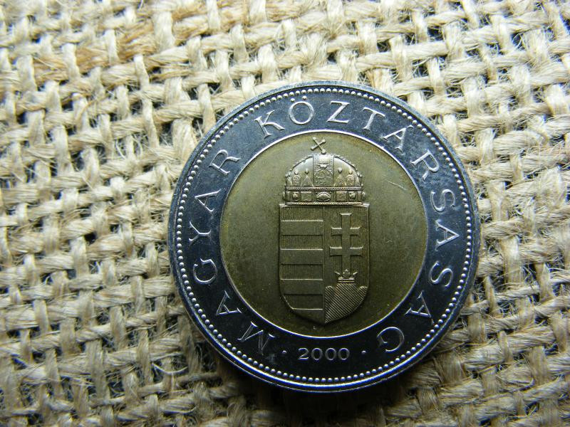 100 forintos érme, 2000, bicolor, BU
