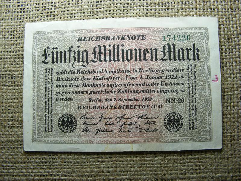 Németország, 50 millió márka, 1923