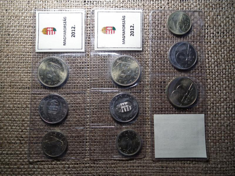 2012-es mini forgalmi sor, 20, 10, 5 forint, fóliás