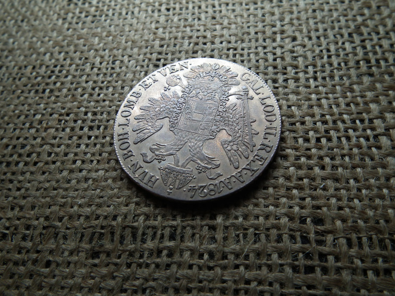 II. Ferenc , ezüst  tallér 1824  B , Körmöcbánya ! Nem volt füles , sem foglalatban , thaler 