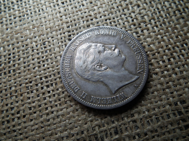 Porosz , ezüst 5 márka 1903 A , mark 