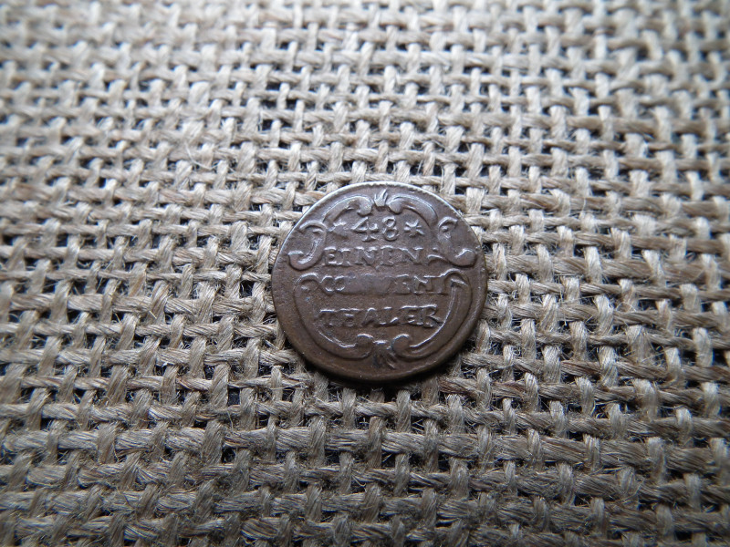 Württembergi Hercegség , Billon 1/48 tallér 1784 , Conventionsthaler - Charles Eugen