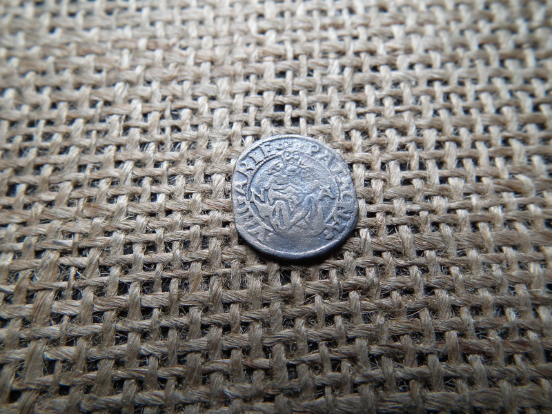 II. Lajos ezüst dénár 1526 NA , Nagybánya , ritka  , denár