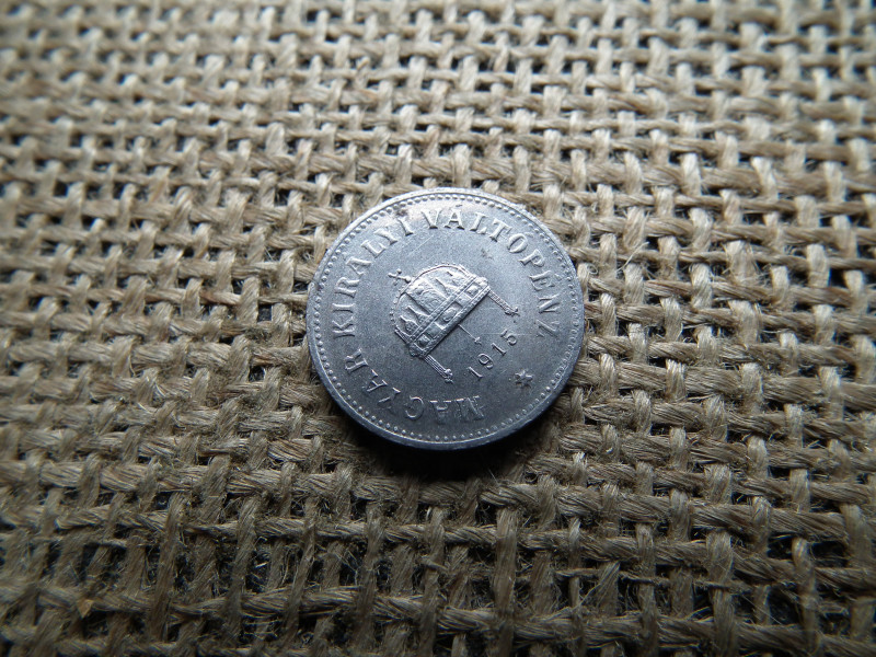 10 fillér 1915 KB , gyönyörű vas ! Így ritka 