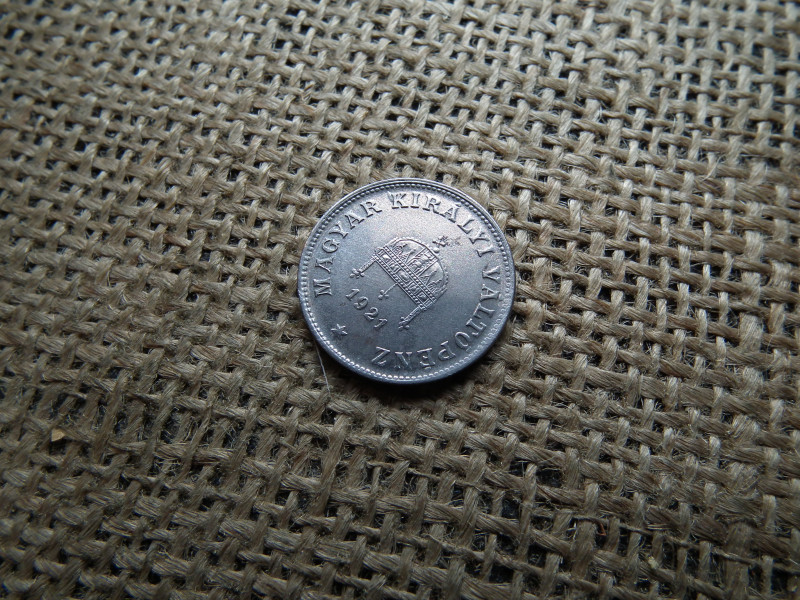 20 fillér 1921 KB , gyönyörű vas ! Így ritka 