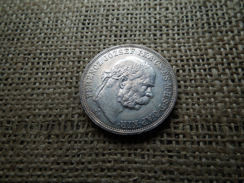 Ferenc József , ezüst 5 korona 1909 KB , Körmöcbánya , extra , így ritka 