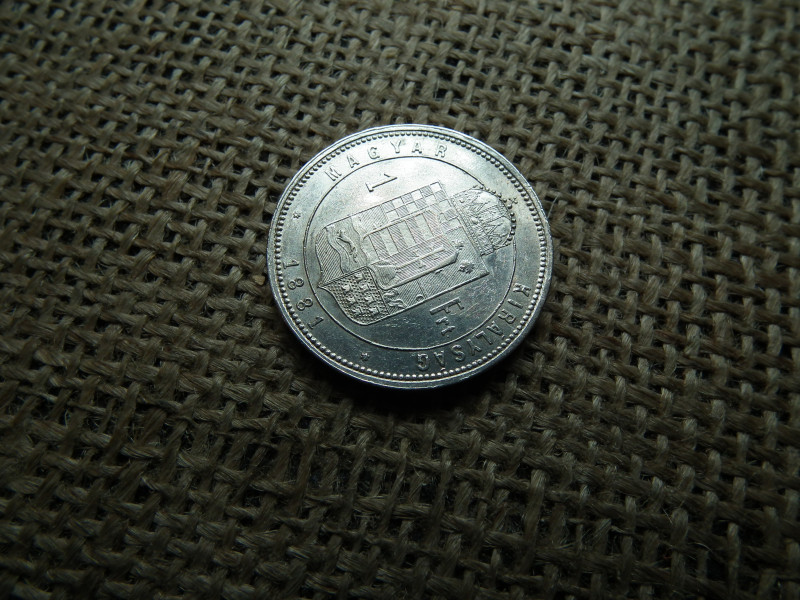 Ferenc József , ezüst 1 forint 1881 KB , Körmöcbánya 