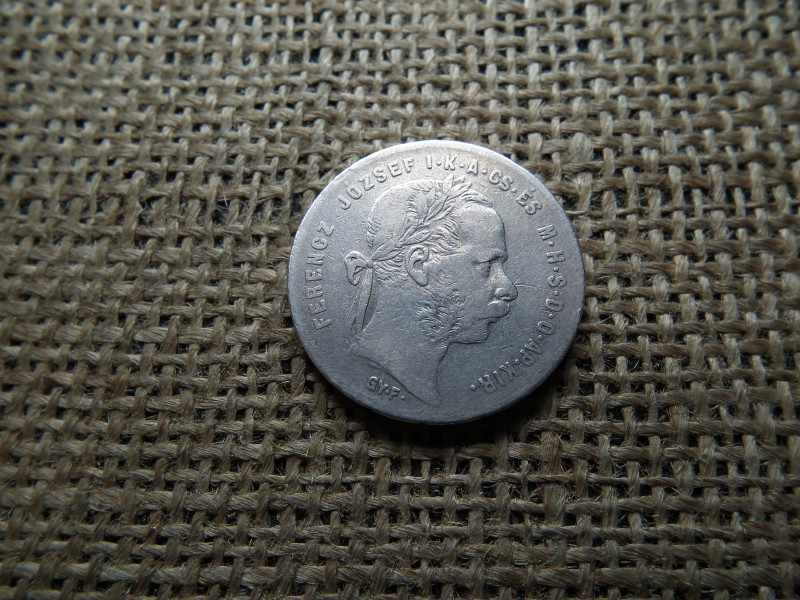 Ferenc József , ezüst 1 forint 1871 Gyf , Gyulafehérvár ! RR ! Legritkább 1 forint  , ép perem ! 