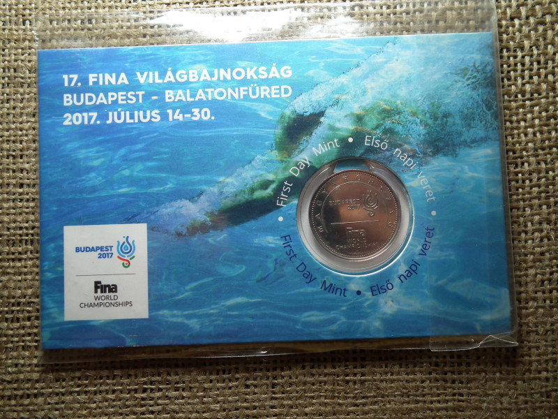FINA VILÁGBAJNOKSÁG 50 FORINT 2017, ELSŐ NAPI VERET , DÍSZCSOMAGOLÁSBAN