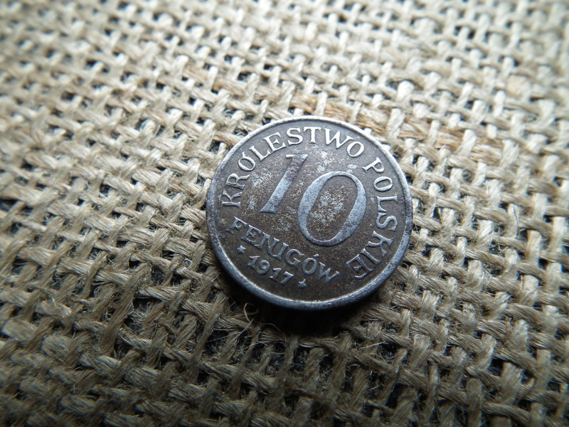 Lengyelország 10 pfenigov 1917 , 10 Fenigów 
