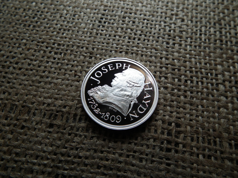 Haydn szín ezüst tükörveret , Pénzverő , 999 / 1000 , 12 g 