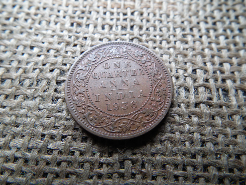 Brit India 1/4 Anna 1936 ,  V. György