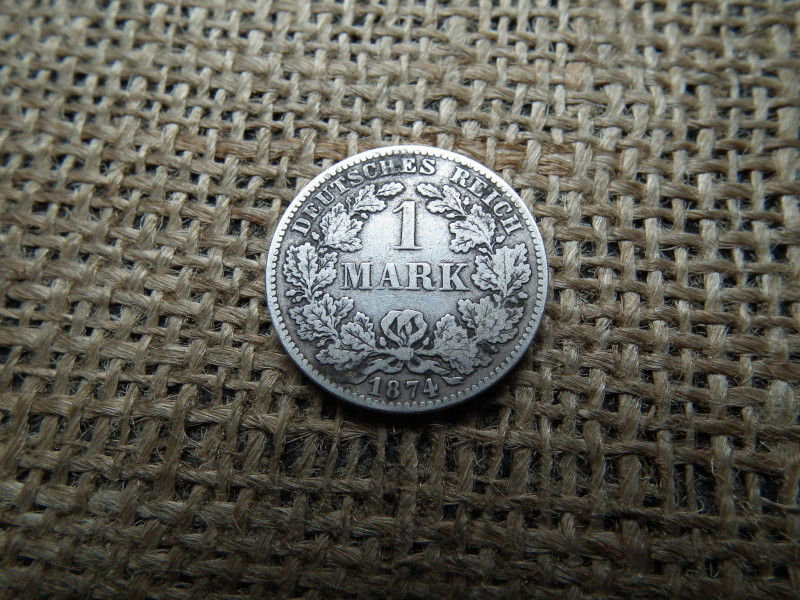 Birodalmi , ezüst 1 márka 1874 F , mark 