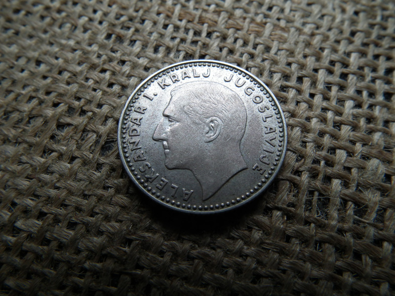 Jugoszlávia , ezüst 10 dinara 1931 , dinár 