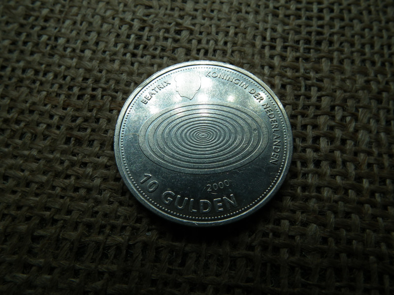 Hollandia , ezüst 10 gulden 1999 -  2000 , Beatrix Millenium 