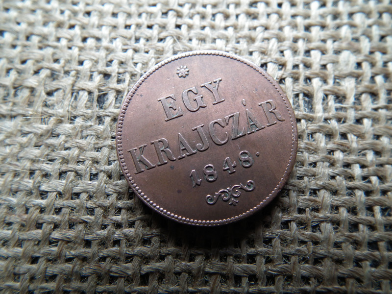 1 krajcár 1848 , nagyon szép 