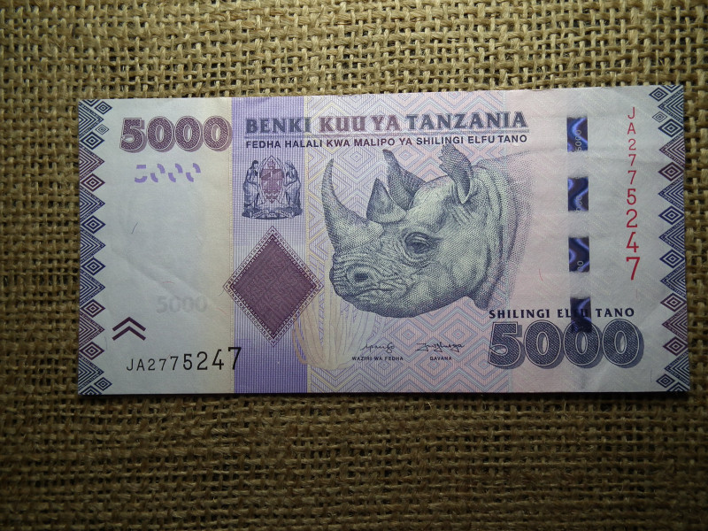 Tanzánia 5000 shilingi 2020 UNC , C1