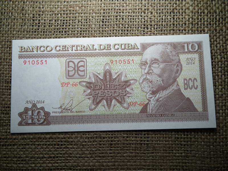 Kuba 10 pesos 2014 UNC , C1