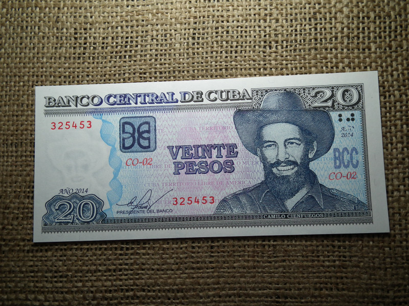 Kuba 20 pesos 2014 UNC , C1