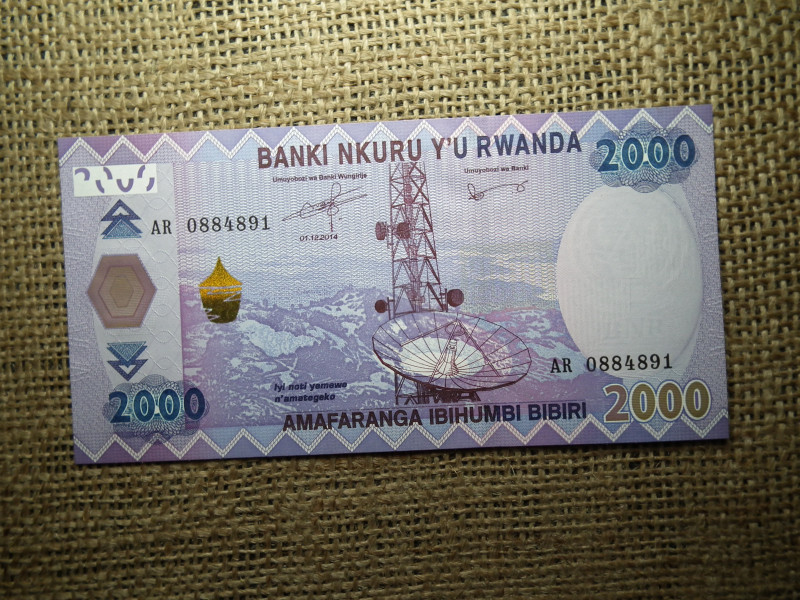Ruanda 2000 francs 2014 UNC , C1