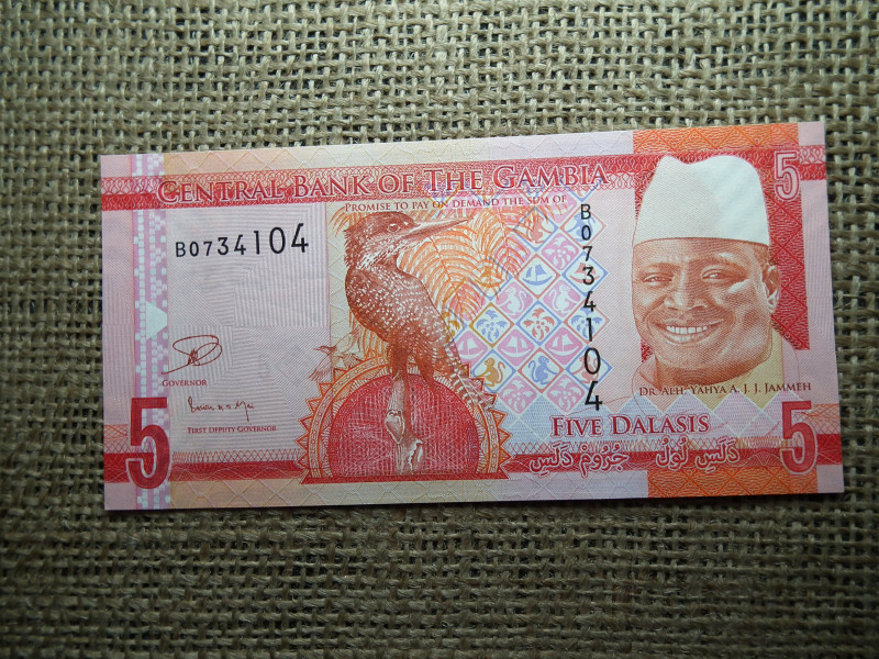 Gambia 5 dalasis 2015 UNC , C1