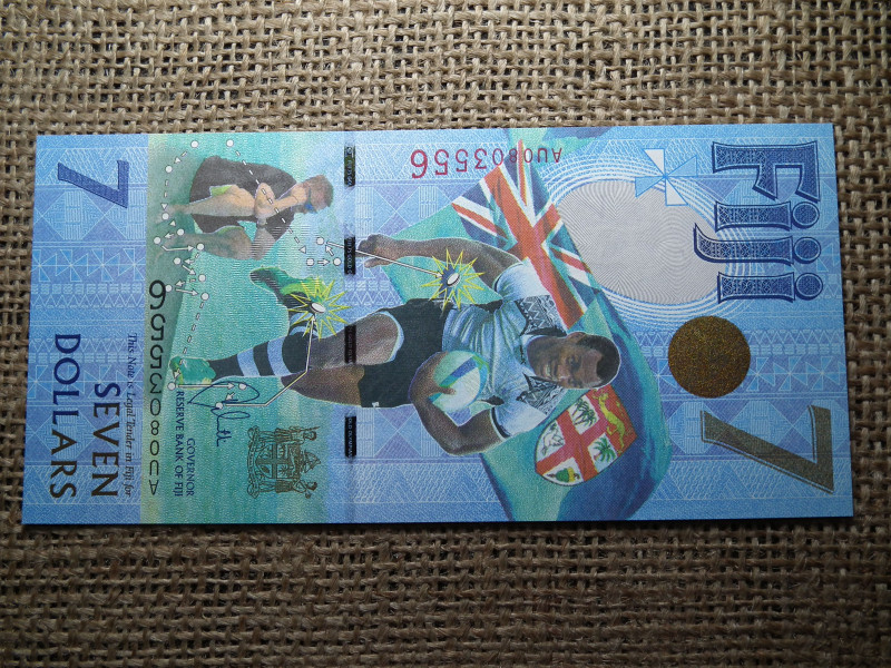Fiji 7 dollars 2017 , dollár , UNC , C1