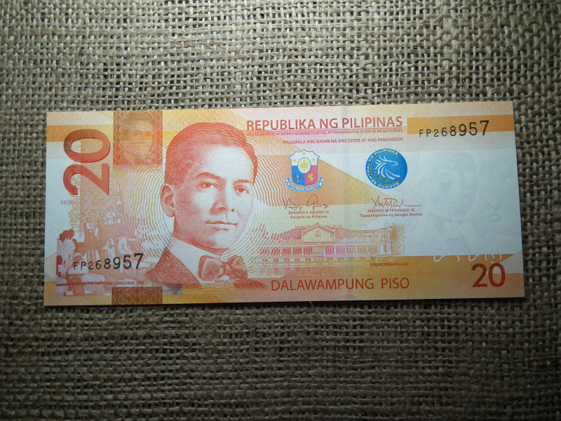 Fülöp - Szigetek , Philipinas , 20 piso 2013 UNC , C1