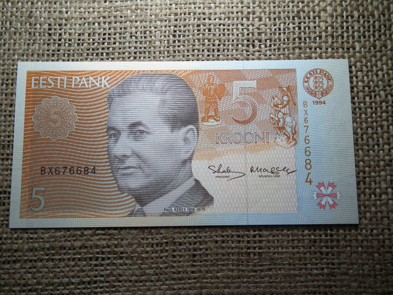 Észtország 5 krooni 1994 UNC , C1