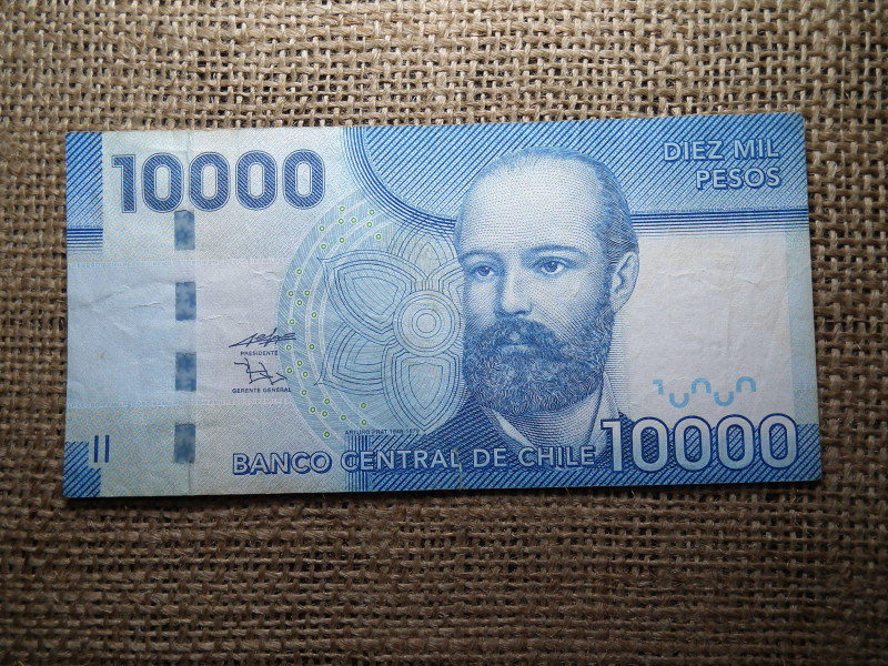 Chile 10000 pesos 2009 VF , C1