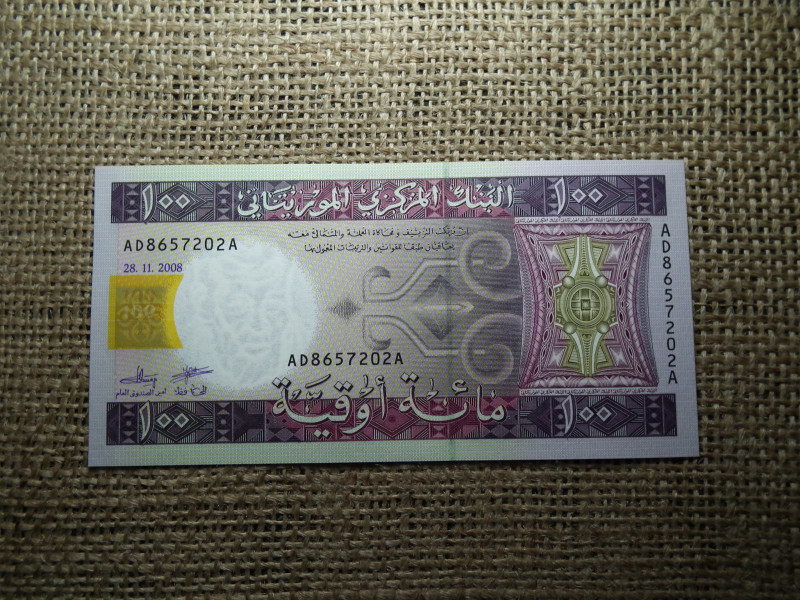 Mauritánia 100 ouguiya 2008 UNC , C1