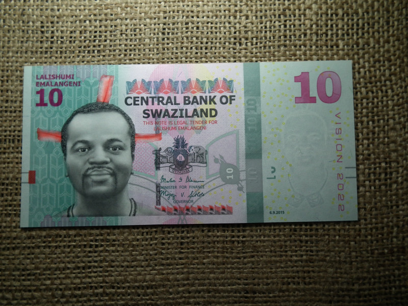 Swaziland 10 emalangeni 2022 ( 2015 ) UNC , C1