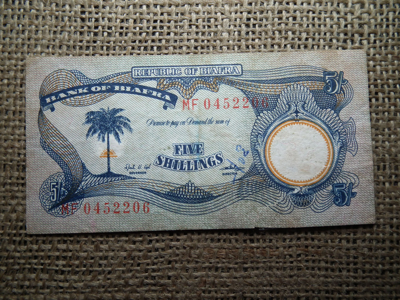 Baifra 5 shillings 1968 - 1969 , C1