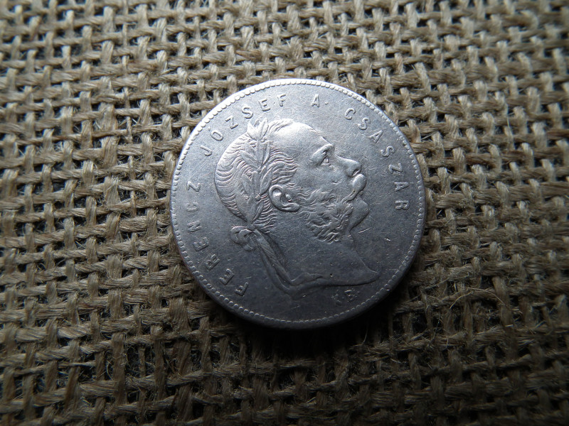 Ezüst 1 forint 1869 KB 