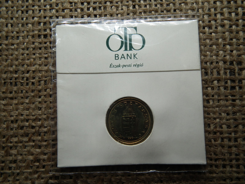 1 forint 1998 , OTP Bank csomagolásban Takarékossági Világnap 1998 ,  UNC verdefényes , OTP Észak-pesti régió