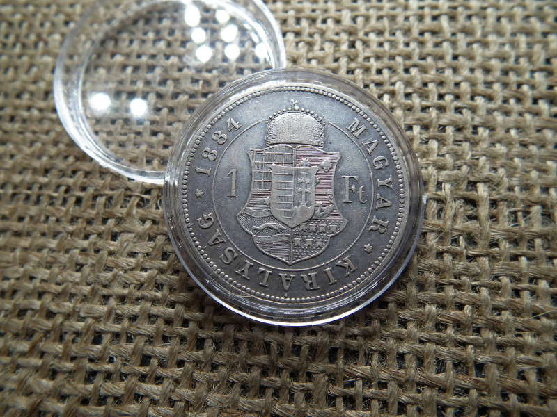 Ferenc József , ezüst 1 forint 1884 KB , Körmöcbánya