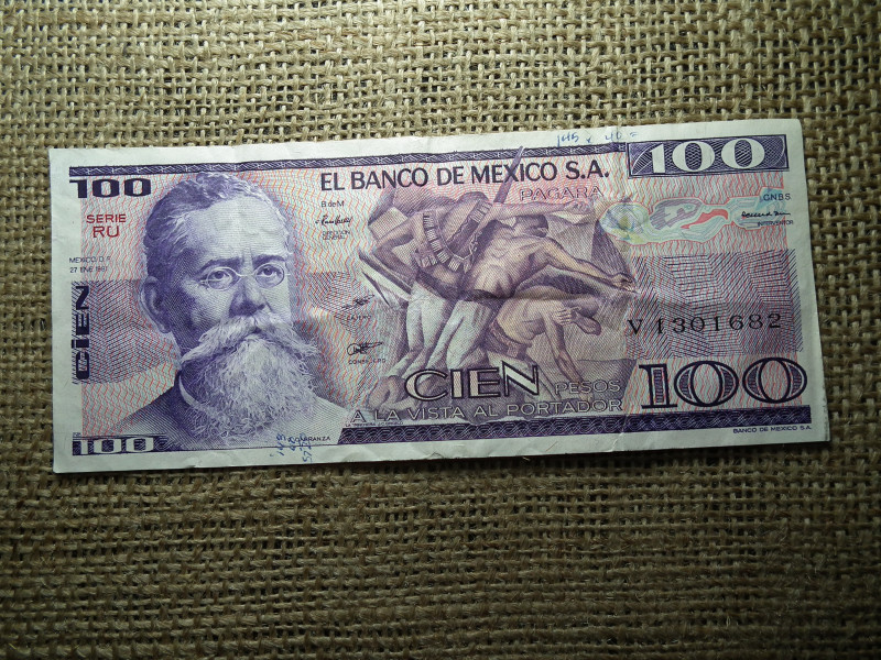 Mexikó 100 peso 1981 , pesos
