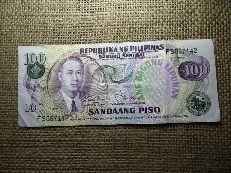 Fülöp szigetek 100 peso 1978 - 1985 , piso
