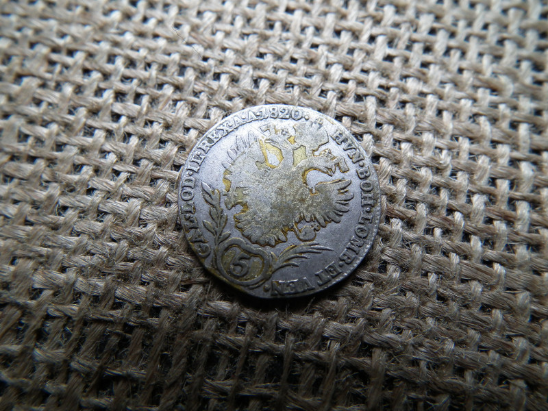 I.Ferenc ezüst  5 krajcár 1820 A