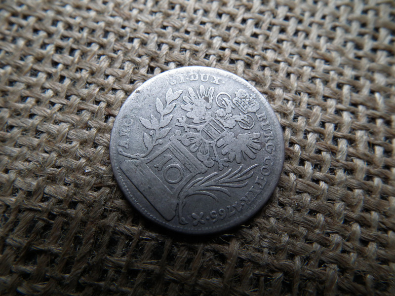 Mária Terézia 10 krajcár 1765 Bécs , ritka ! kreuzer , kreuzers