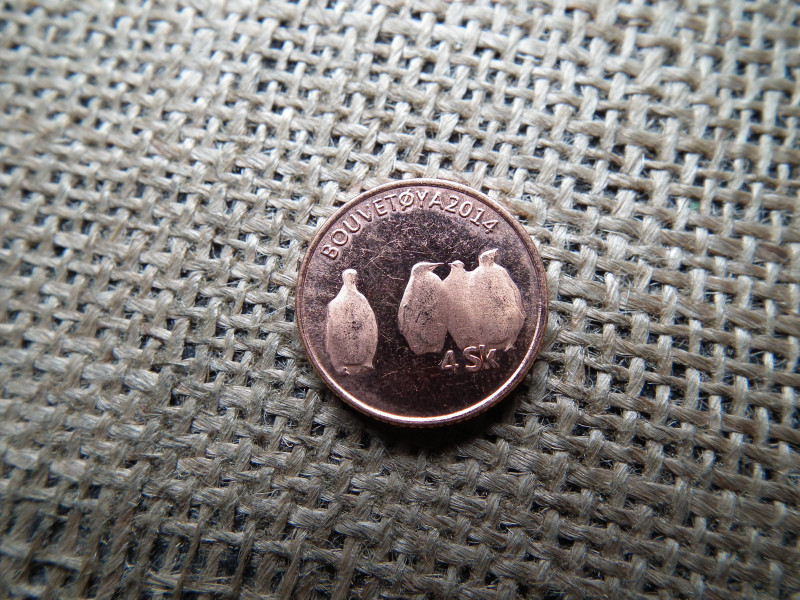 Bouvet Island 4 Skilling 2014 Penguin Bouvetøya , Próba ,  RITKA  , Bouvetoya