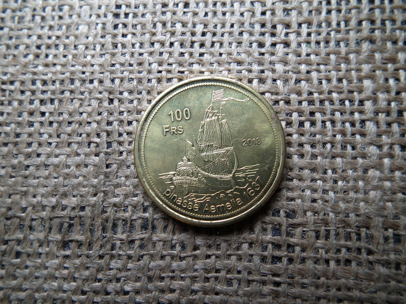 Glorioso-szigetek 100 francs 2013 , frank glórieus , ritka