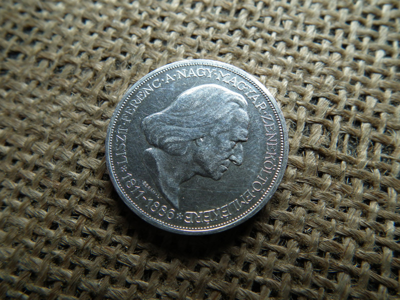Ezüst 2 pengő 1936 , Liszt Ferenc