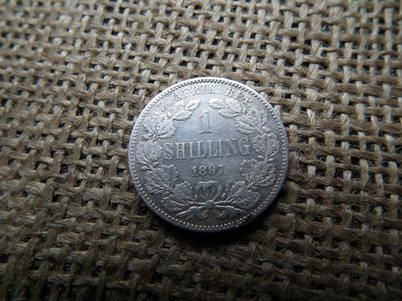 Dél Afrika ezüst 1 shilling 1897