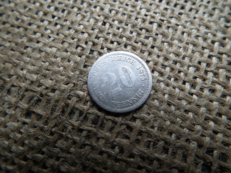 Ezüst 20 pfennig 1875 D