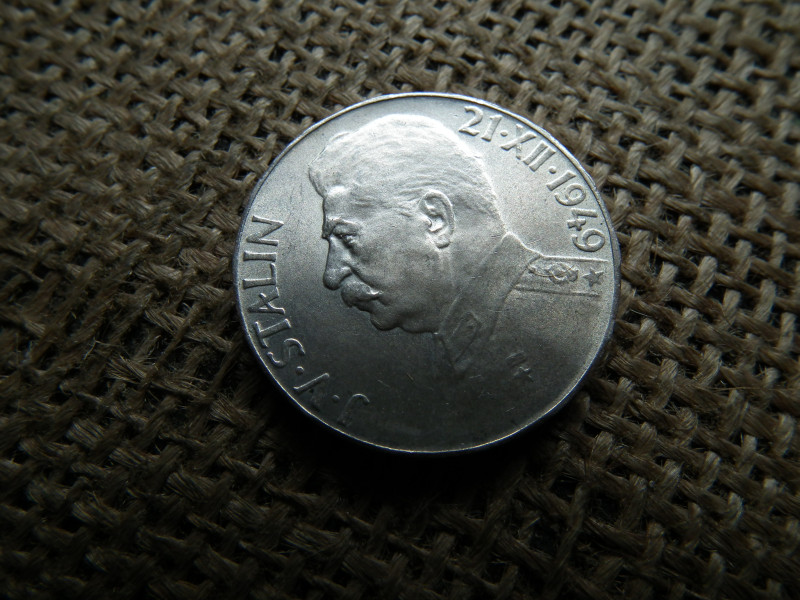 Csehszlovákia , ezüst 50 korona 1949 ,  korun  , Joszif V. Sztálin