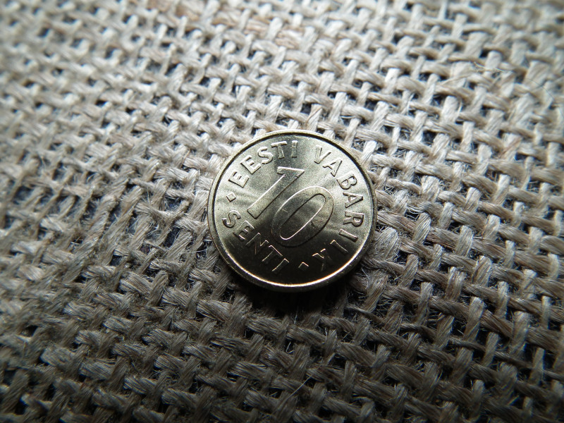 Észtország 10 senti 2002 , verdefényes