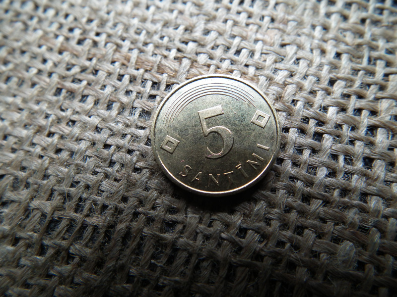 Észtország 5 santimi 1992 , verdefényes 