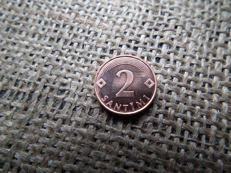 Észtország 2 santimi 2000 , verdefényes