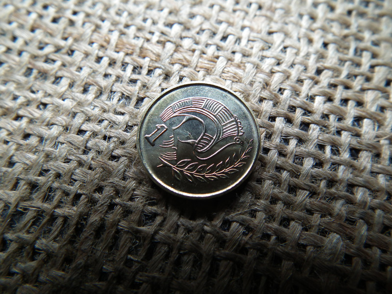 Ciprus 1 cent 2003 , verdefényes