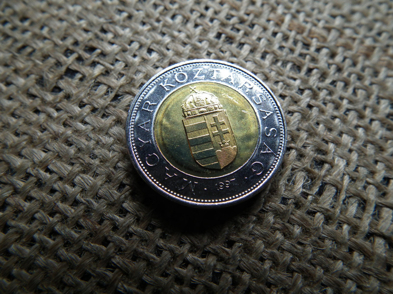 100 forint 1997 Bicolor , verdefényes 